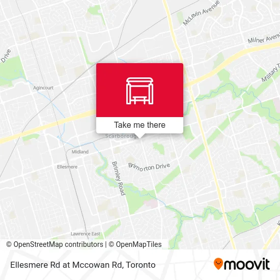 Ellesmere Rd at Mccowan Rd map