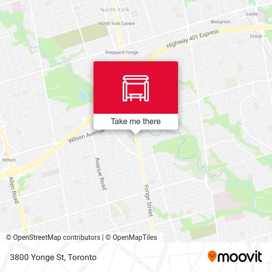 3800 Yonge St map