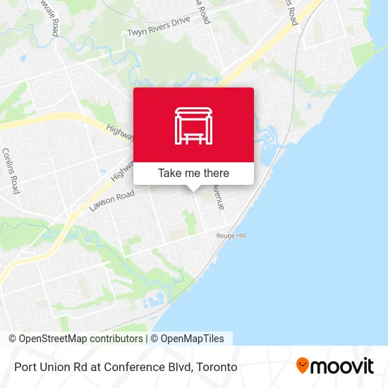 Port Union Rd at Conference Blvd map