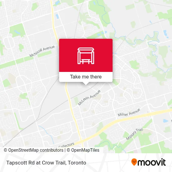 Tapscott Rd at Crow Trail map