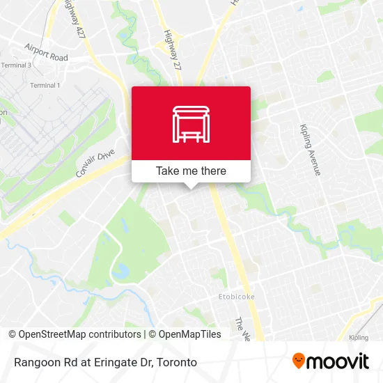 Rangoon Rd at Eringate Dr map