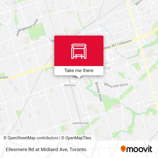 Ellesmere Rd at Midland Ave map