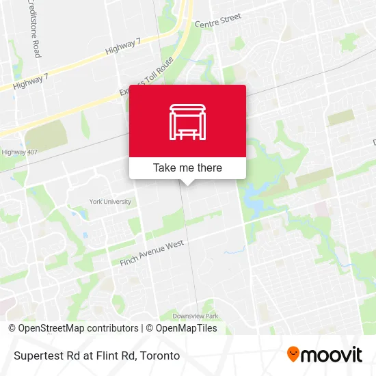 Supertest Rd at Flint Rd map
