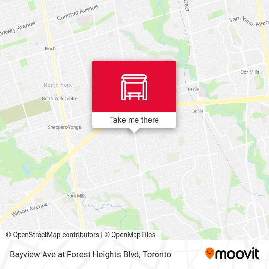 Bayview Ave at Forest Heights Blvd map