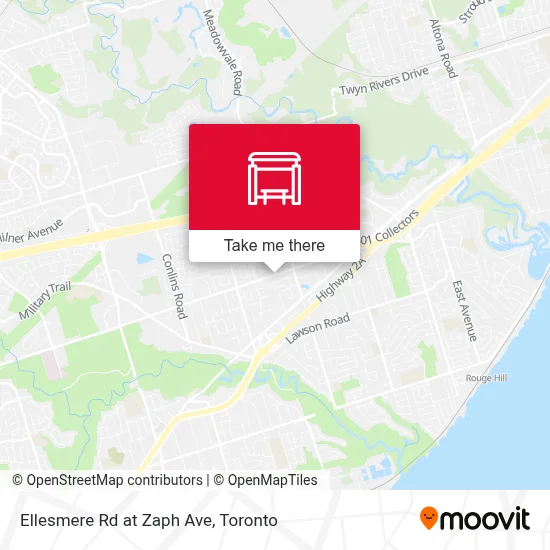 Ellesmere Rd at Zaph Ave map