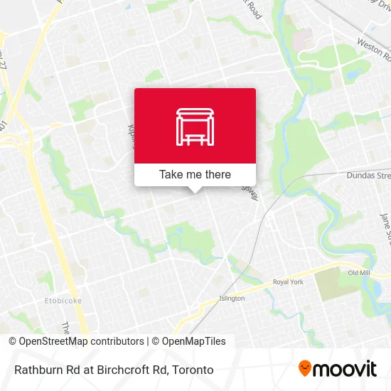 Rathburn Rd at Birchcroft Rd map