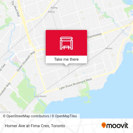 Horner Ave at Fima Cres map