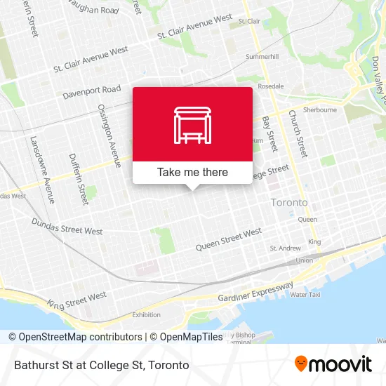 Bathurst St at College St map