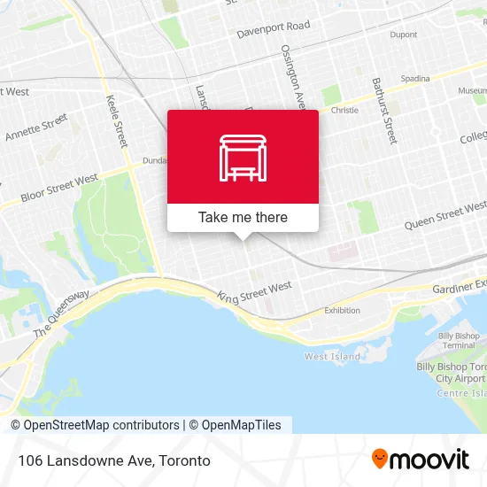 106 Lansdowne Ave map