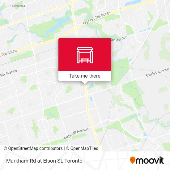 Markham Rd at Elson St map