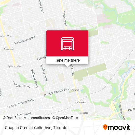 Chaplin Cres at Colin Ave map