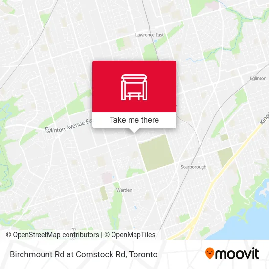 Birchmount Rd at Comstock Rd map