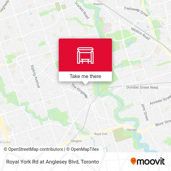 Royal York Rd at Anglesey Blvd map