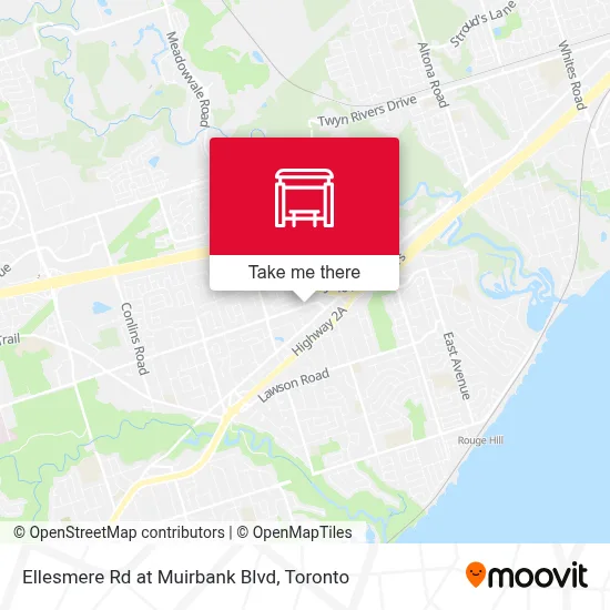 Ellesmere Rd at Muirbank Blvd map