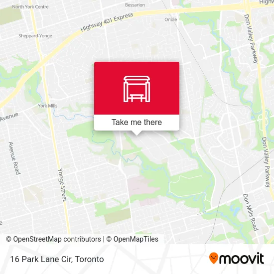 16 Park Lane Cir map