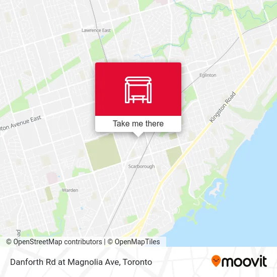 Danforth Rd at Magnolia Ave map