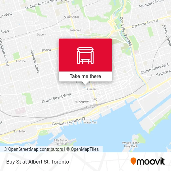 Bay St at Albert St map
