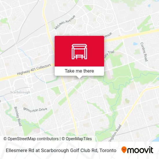 Ellesmere Rd at Scarborough Golf Club Rd map