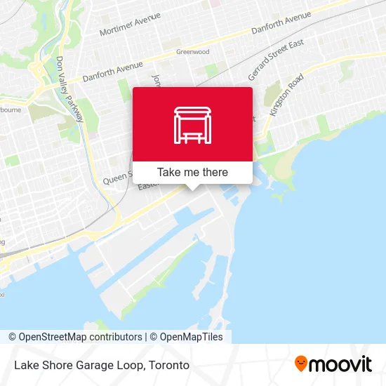 Lake Shore Garage Loop map