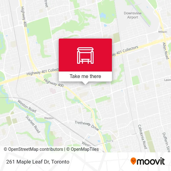261 Maple Leaf Dr map