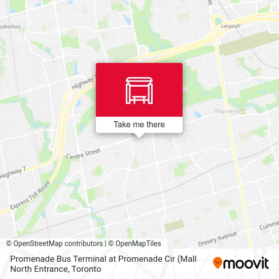 Promenade Bus Terminal at Promenade Cir map