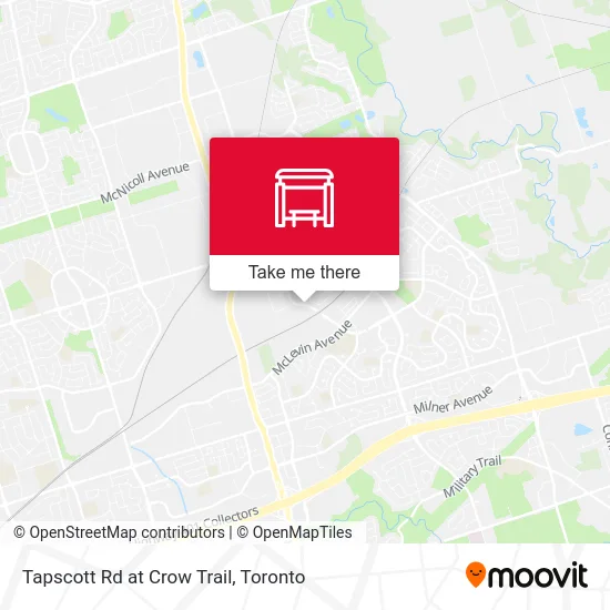 Tapscott Rd at Crow Trail map