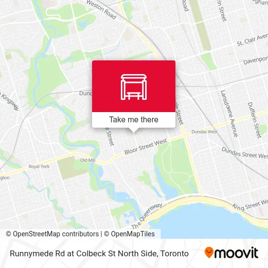 Runnymede Rd at Colbeck St North Side map