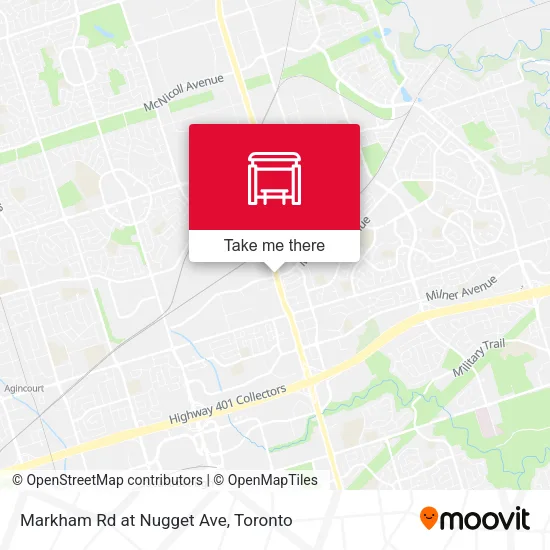 Markham Rd at Nugget Ave map