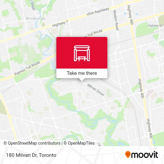 180 Milvan Dr map