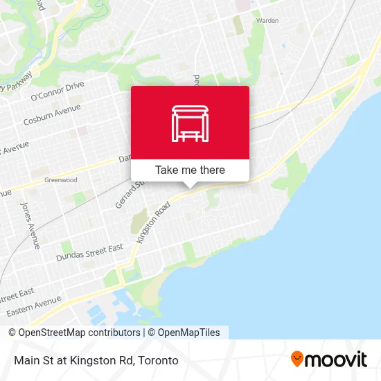 Main St at Kingston Rd map