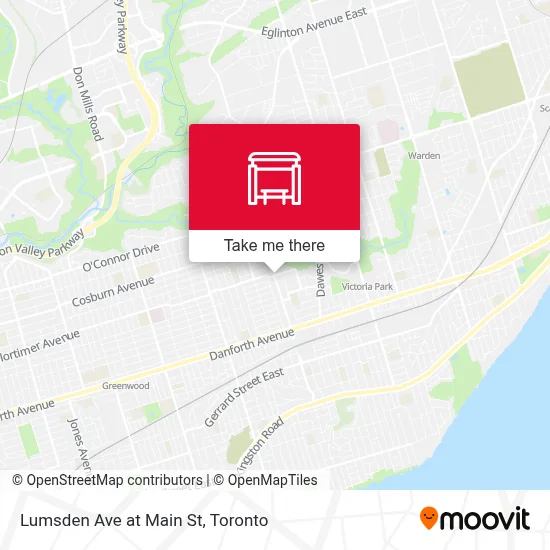 Lumsden Ave at Main St map
