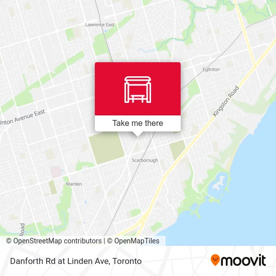 Danforth Rd at Linden Ave map