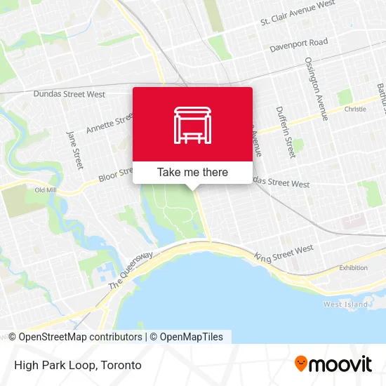 High Park Loop map