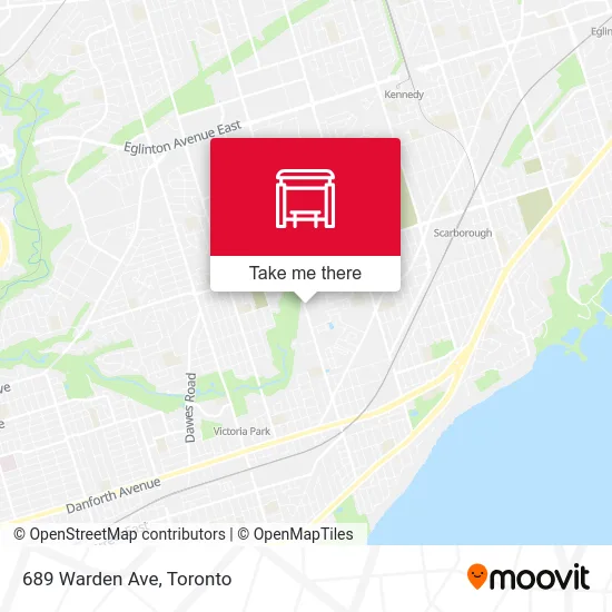689 Warden Ave map