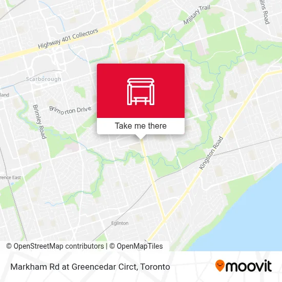 Markham Rd at Greencedar Circt map