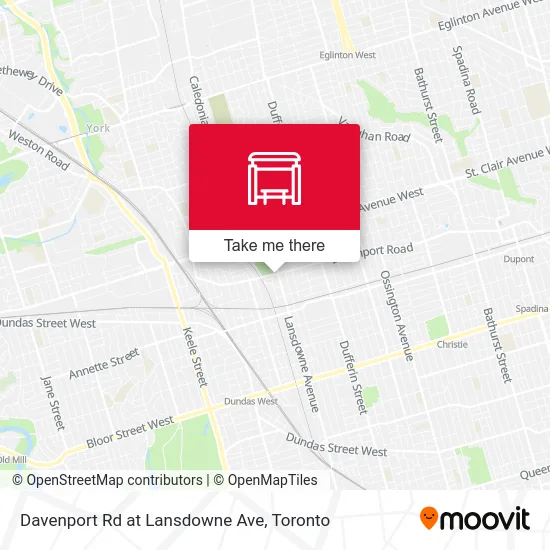 Davenport Rd at Lansdowne Ave map
