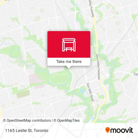 1165 Leslie St map