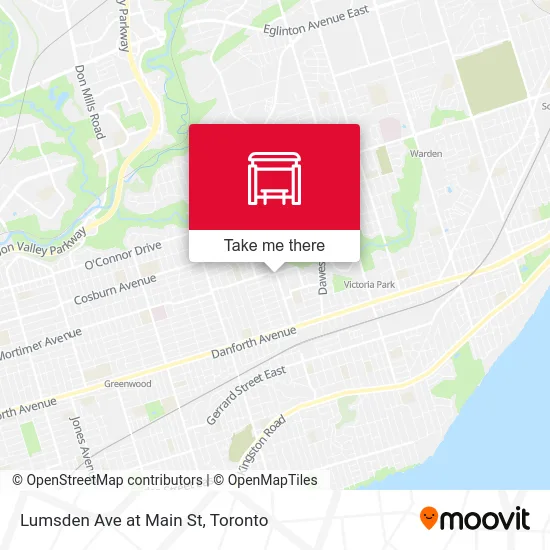 Lumsden Ave at Main St map