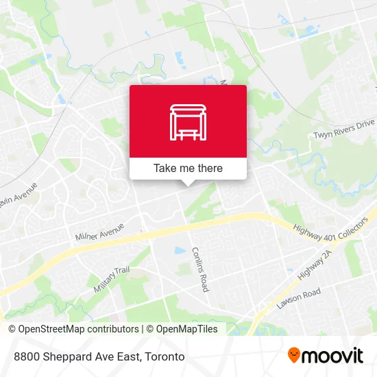 8800 Sheppard Ave East map