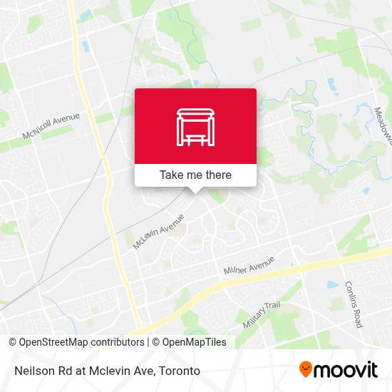 Neilson Rd at Mclevin Ave map