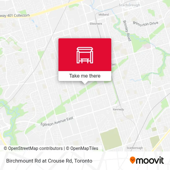 Birchmount Rd at Crouse Rd map