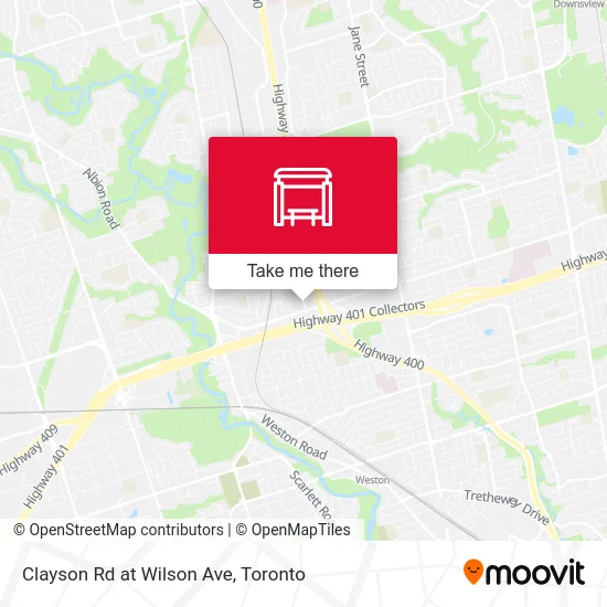 Clayson Rd at Wilson Ave map