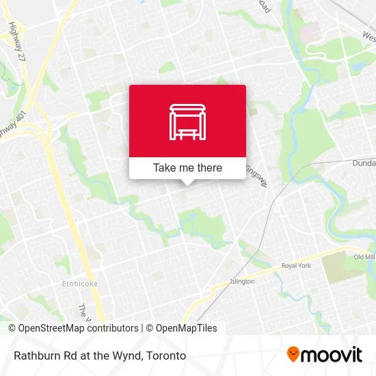 Rathburn Rd at the Wynd map