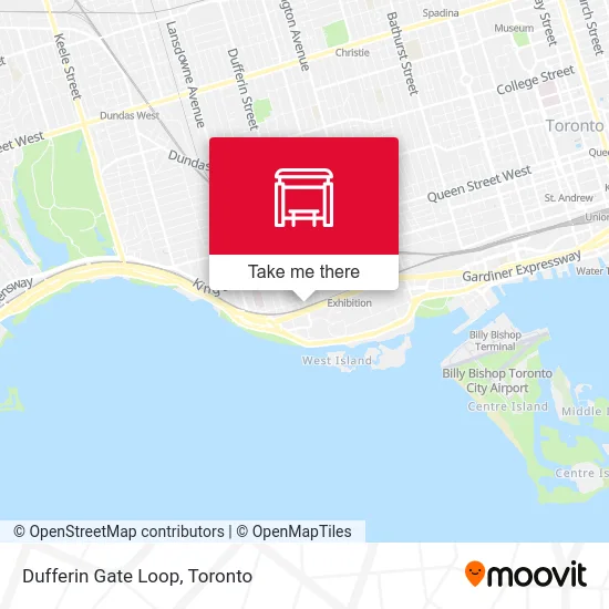 Dufferin Gate Loop map