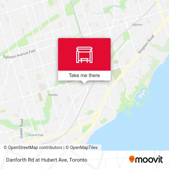 Danforth Rd at Hubert Ave map