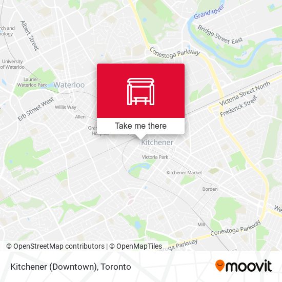 Kitchener (Downtown) map