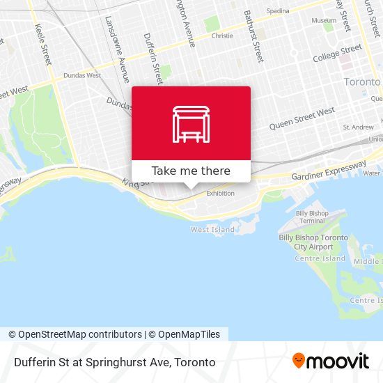 Dufferin St at Springhurst Ave plan