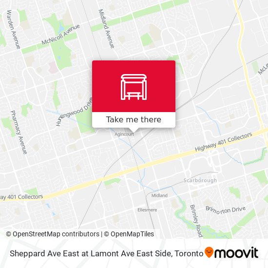 Sheppard Ave East at Lamont Ave East Side map