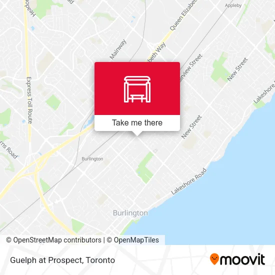 Guelph at Prospect map
