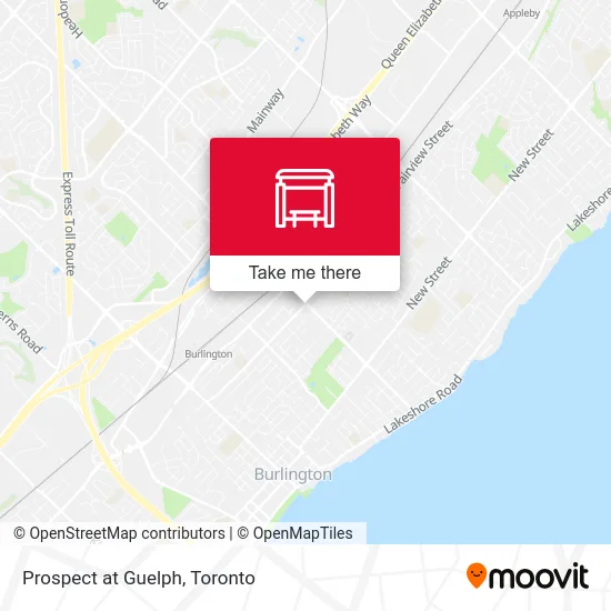 Prospect at Guelph map